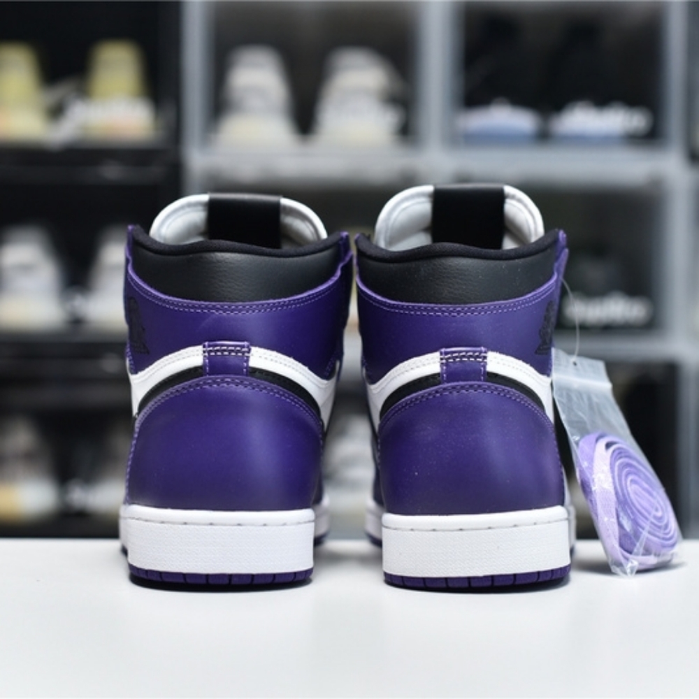Air Jordan 1 AJ1 White Purple - Picture 3 of 9